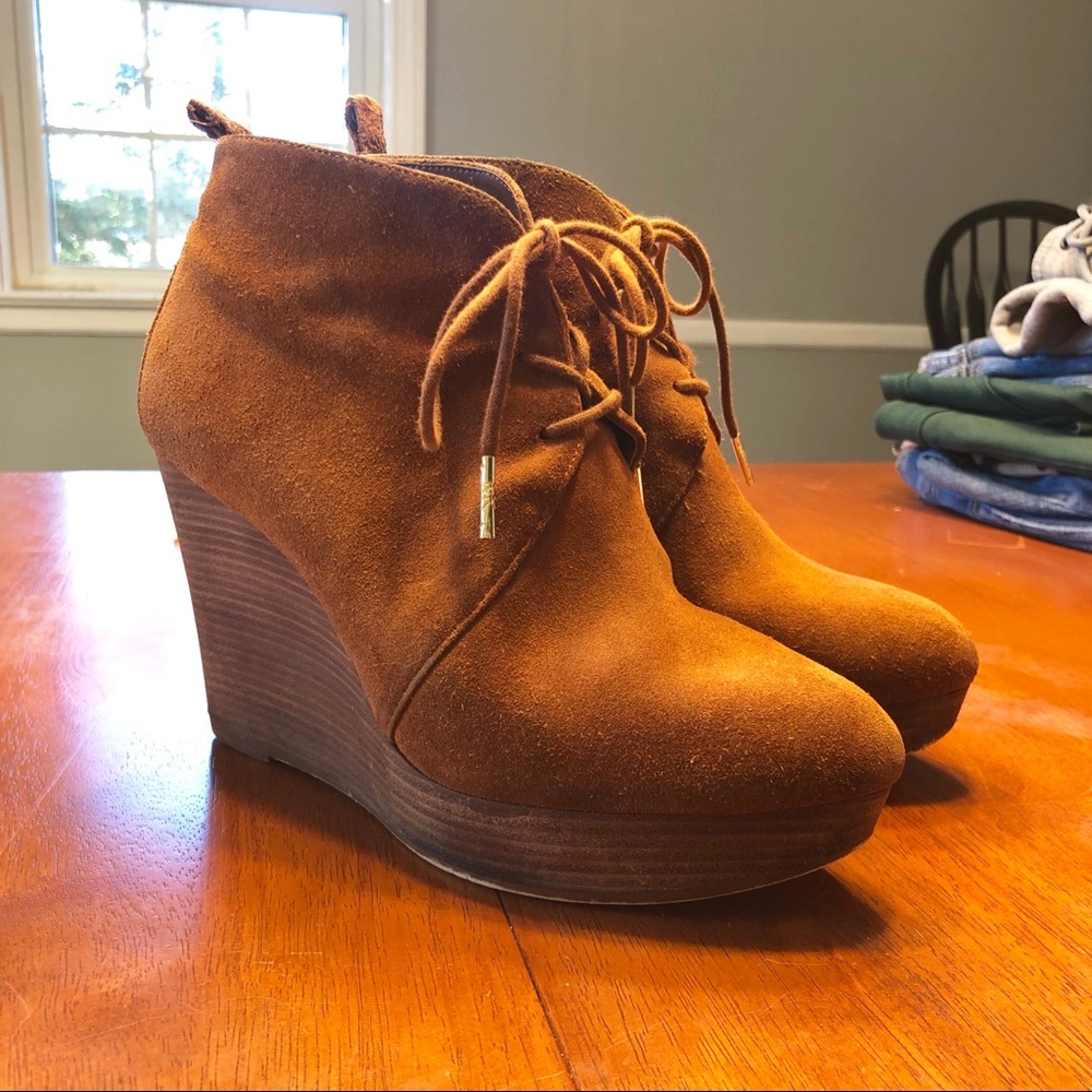 Michael Kors Platform Wedge Booties